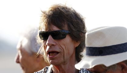 Mick Jagger a su llegada a La Habana.