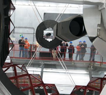Los responsables del TMT subieron esta fotografía a Facebook durante su visita al observatorio de La Palma. Los responsables del TMT subieron esta fotografía a Facebook durante su visita al observatorio de La Palma.