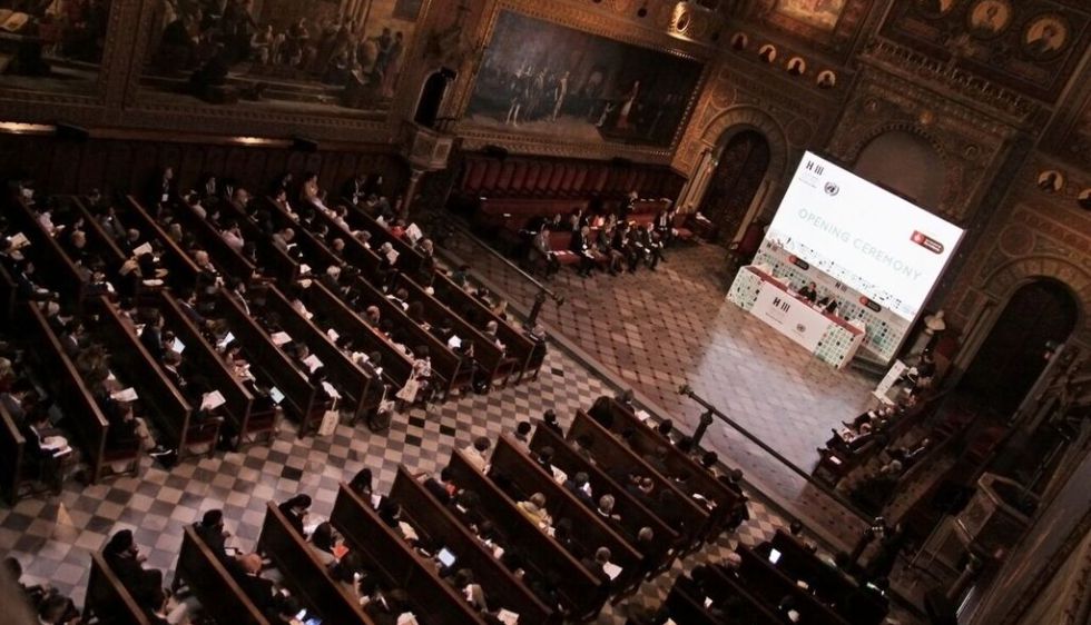Jornada inaugural de la conferencia preparatoria de Habitat III el pasado 4 de abril en Barcelona.