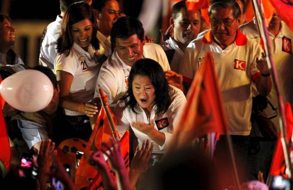 Keiko Fujimori, durante la campaña electoral.