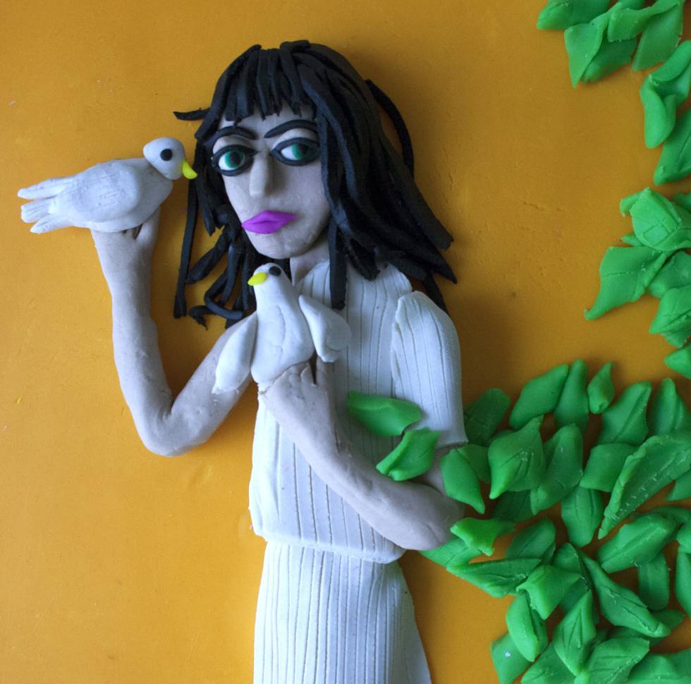 Patti Smith por Robert Mapplethorpe en versión plastilina. Patti Smith por Robert Mapplethorpe en versión plastilina.