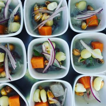 Uno de los ceviches de Gastón Acurio que podrá degustarse en el Hotel Mandarín.