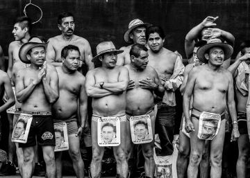 ‘Encuerados’ en la protesta ‘Encuerados’ en la protesta