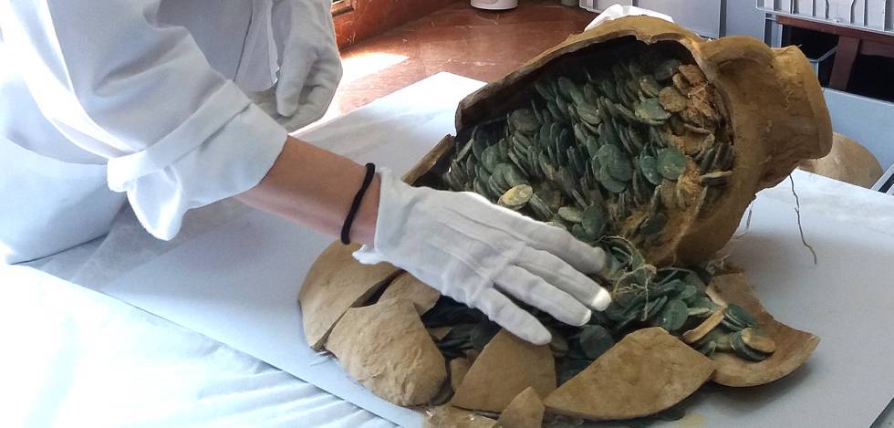 El tesoro de las monedas romanas de Tomares