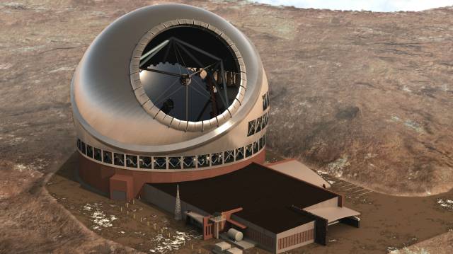 Aspecto que tendrá el telescopio de 30 metros.