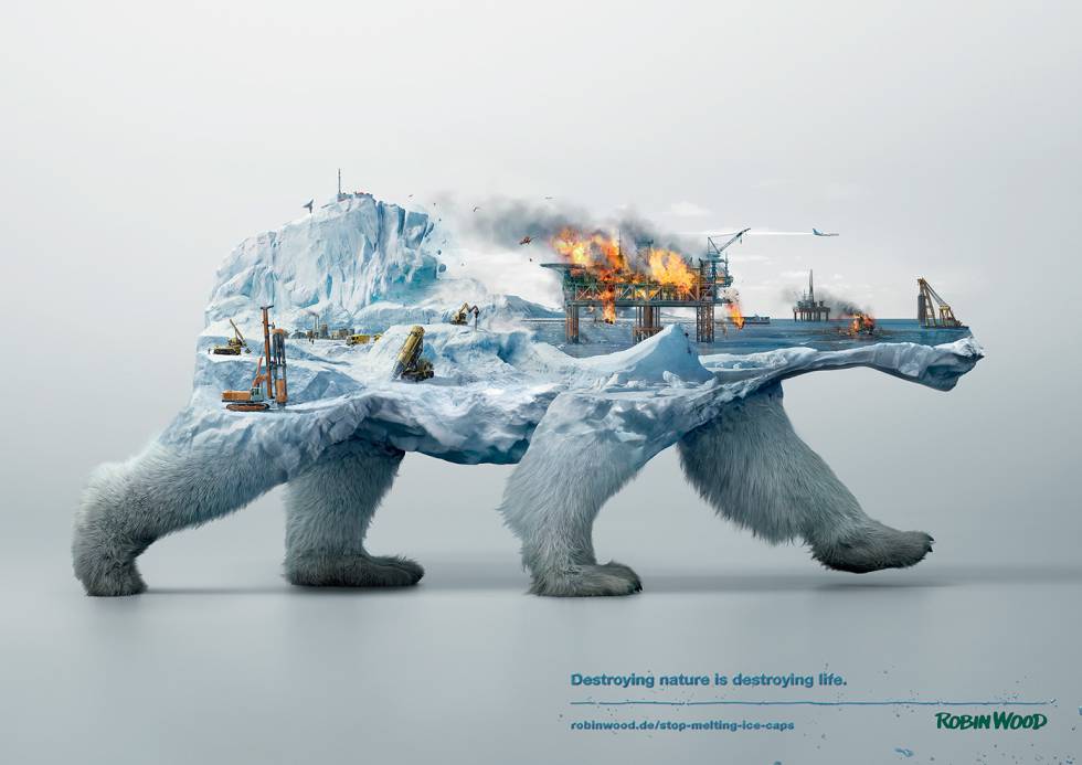 Ilustración de la campaña de la Ong Robin Wood.