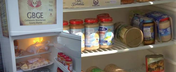 Imágenes de las neveras solidarias. Imágenes de las neveras solidarias.