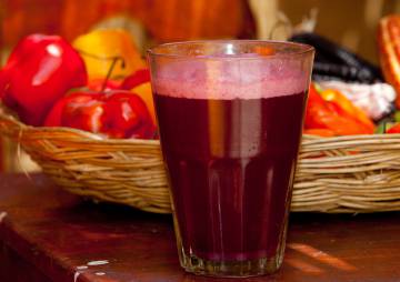 Un vaso de chicha de guiñapo.