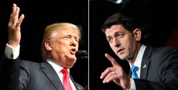 Donald Trump y Paul Ryan. Donald Trump y Paul Ryan.