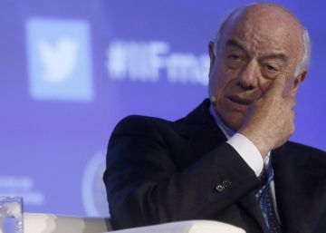 GRA044. MADRID, 24052016.- El presidente del BBVA, Francisco González, durante la reunión de primavera del Institute of International Finance (IIF), en la que expertos económicos de todo el mundo debaten iniciativas para fomentar la estabilidad financiera global y un crecimiento económico sostenible. EFEFernando Alvarado