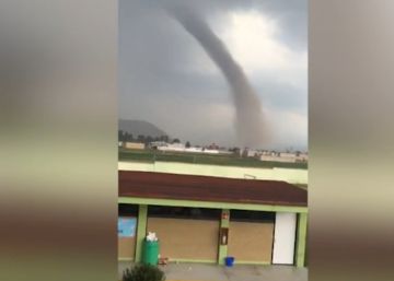 Un tornado sorprende a los habitantes de Toluca de Lerdo‬‬, en el Estado de México