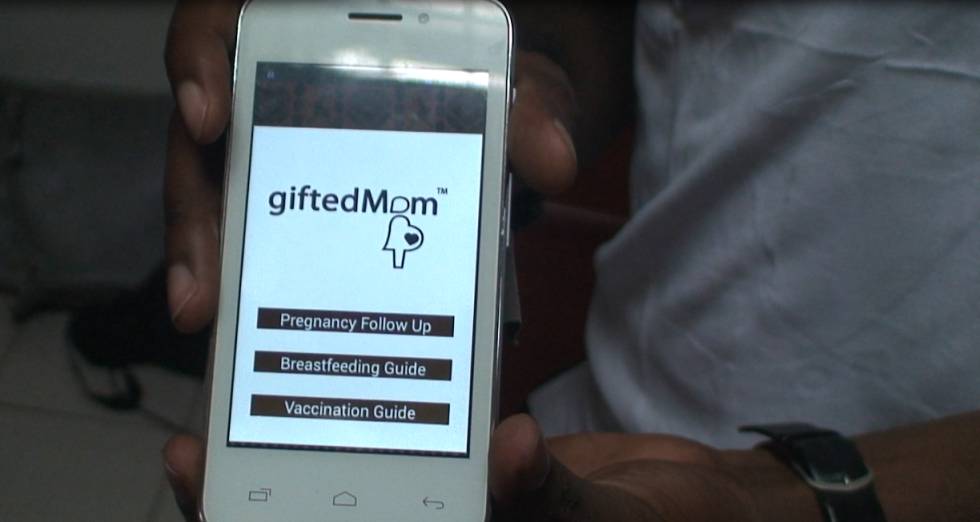 Imagen de la aplicación que usan las madres inscritas en la plataforma.