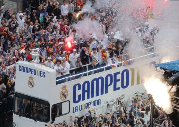 Galería | El Madrid pasea a la Undécima por Cibeles Galería | El Madrid pasea a la Undécima por Cibeles