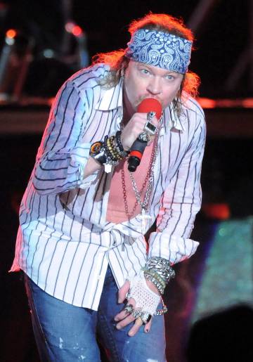 Axl Rose en un concierto en Uruguay en marzo de 2010.