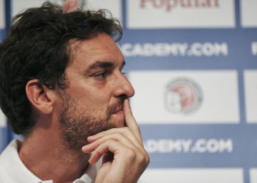 El jugador de la selección española y de los Chicago Bulls ,Pau Gasol, en una rueda de prensa celebrada el pasado 15 de junio. El jugador de la selección española y de los Chicago Bulls ,Pau Gasol, en una rueda de prensa celebrada el pasado 15 de junio.