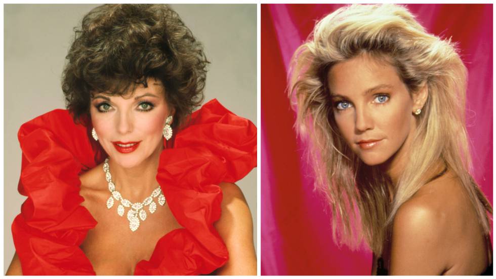 Cardados y bronceados. En la imagen, Joan Collins y Heather Locklear. Cardados y bronceados. En la imagen, Joan Collins y Heather Locklear.