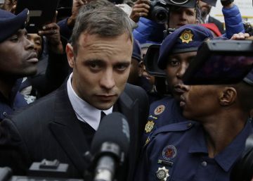Oscar Pistorius, en la corte de Pretoria. Oscar Pistorius, en la corte de Pretoria.