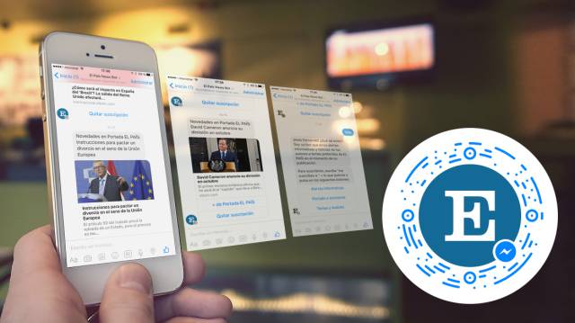 Ejemplo de la conversación del nuevo robot. A la derecha, el código de descarga. Ejemplo de la conversación del nuevo robot. A la derecha, el código de descarga.