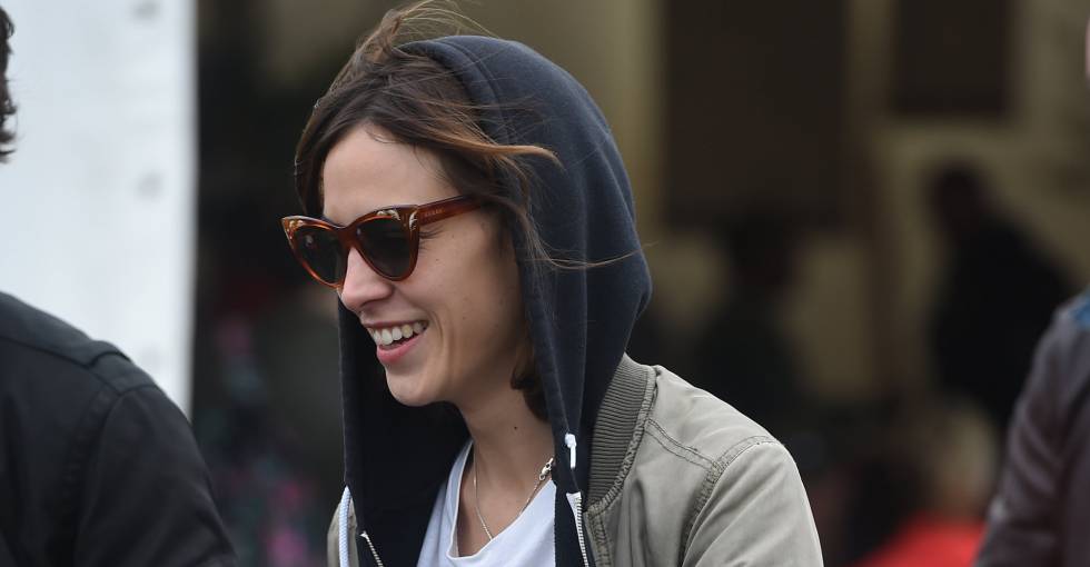 La 'it-girl' Alexa Chung en el Festival de Glastonbury este sábado.