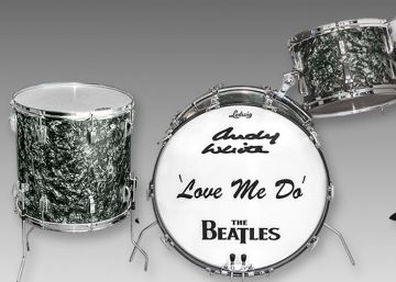 Sale a subasta una batería de Los Beatles