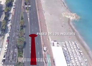 Vídeo | Este es el recorrido que hizo el conductor del camión en Niza