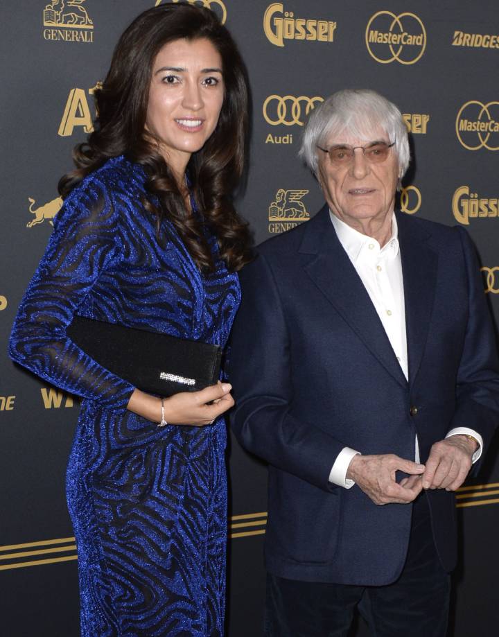 Bernie Ecclestone e Fabiana Flosi na Alemanha. Bernie Ecclestone e Fabiana Flosi na Alemanha.