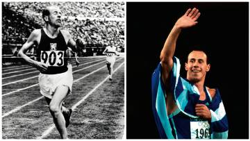 A la izquierda, Zatopek, que llegó al deporte desde una fábrica de zapatillas de Checoslovaquia, logró en el plazo de una semana durante Helsinki 1952 los oros en 5.000 y 10.000 metros y en maratón. Derecha, el griego Konstantinos Kenteris, que dejó a todos boquiabiertos cuando logró el oro de los 200 metros en Sídney 2000.