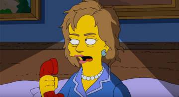 Hillary según 'Los Simpson' Hillary según 'Los Simpson'