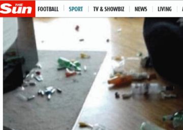 Así dejó McGregor la habitación de su hotel en el Grand National