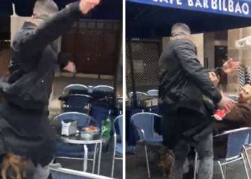 La brutal agresión de un ultra del Betis a un joven en Bilbao