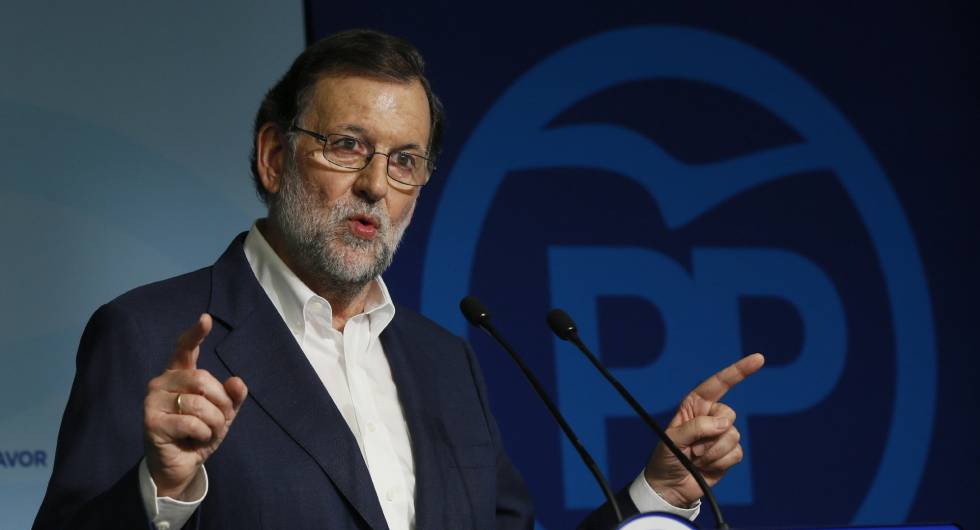 Rajoy, en la rueda de prensa posterior al Comité Ejecutivo del PP.