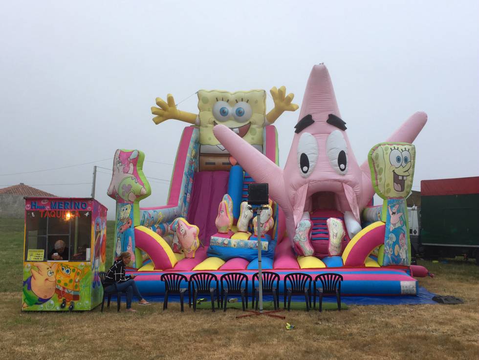 Hinchable de Bob Esponja de los hermanos Merino. Hinchable de Bob Esponja de los hermanos Merino.