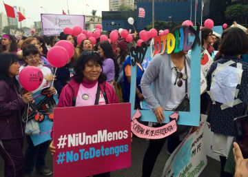 Una marcha contra la violencia de género. Una marcha contra la violencia de género.