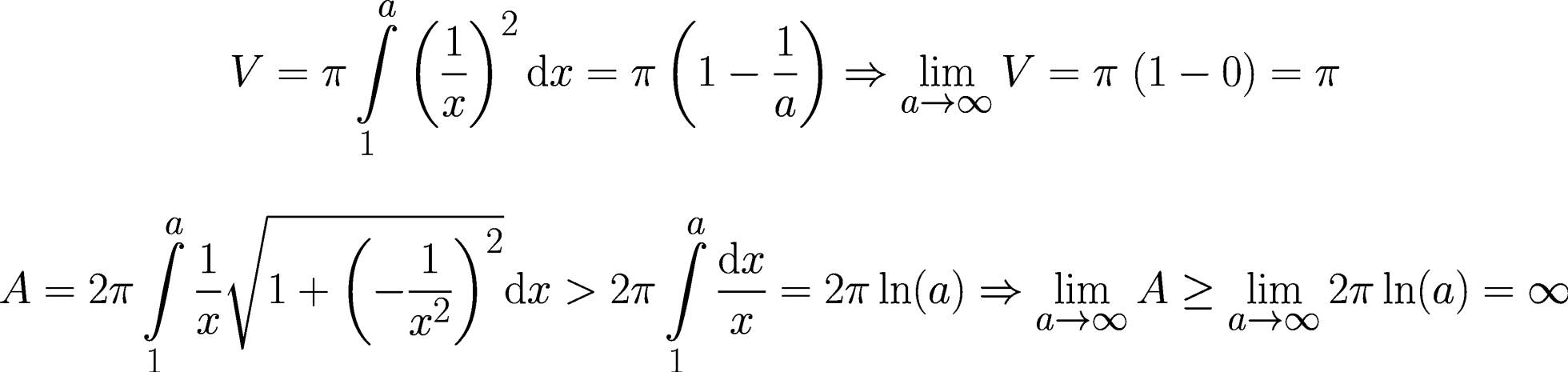 Un cuerno finito-infinito Un cuerno finito-infinito