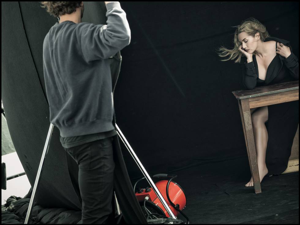 Kate Winslet posando para Peter Lindbergh.