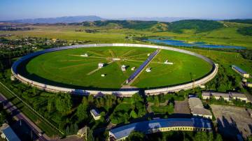 El RATAN-600, en Zelenchukskaya (Rusia). El RATAN-600, en Zelenchukskaya (Rusia).