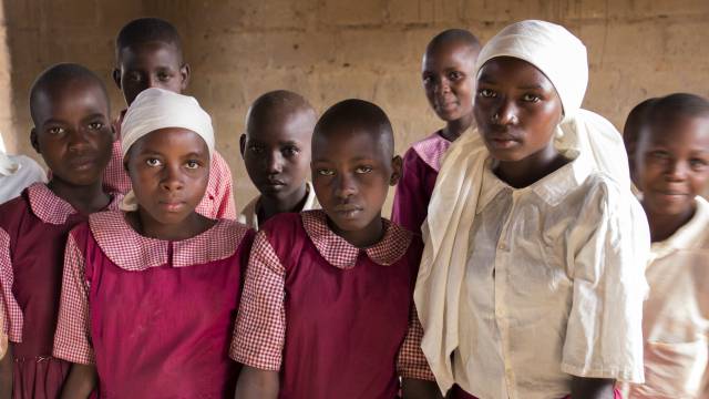 Niños de una escuela primaria en Kenia. Niños de una escuela primaria en Kenia.