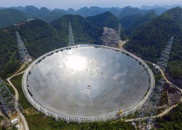 El radiotelescopio más grande del mundo empieza a funcionar en China El radiotelescopio más grande del mundo empieza a funcionar en China