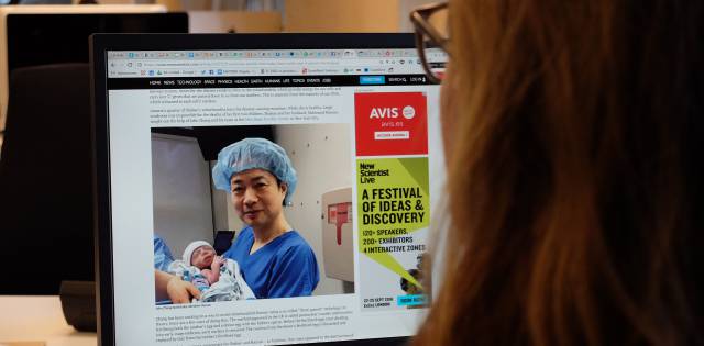 El nacimiento se ha dado a conocer por sorpresa en 'New Scientist'. El nacimiento se ha dado a conocer por sorpresa en 'New Scientist'.