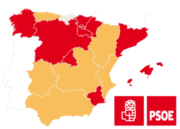 Posición de los secretarios generales del PSOE Posición de los secretarios generales del PSOE
