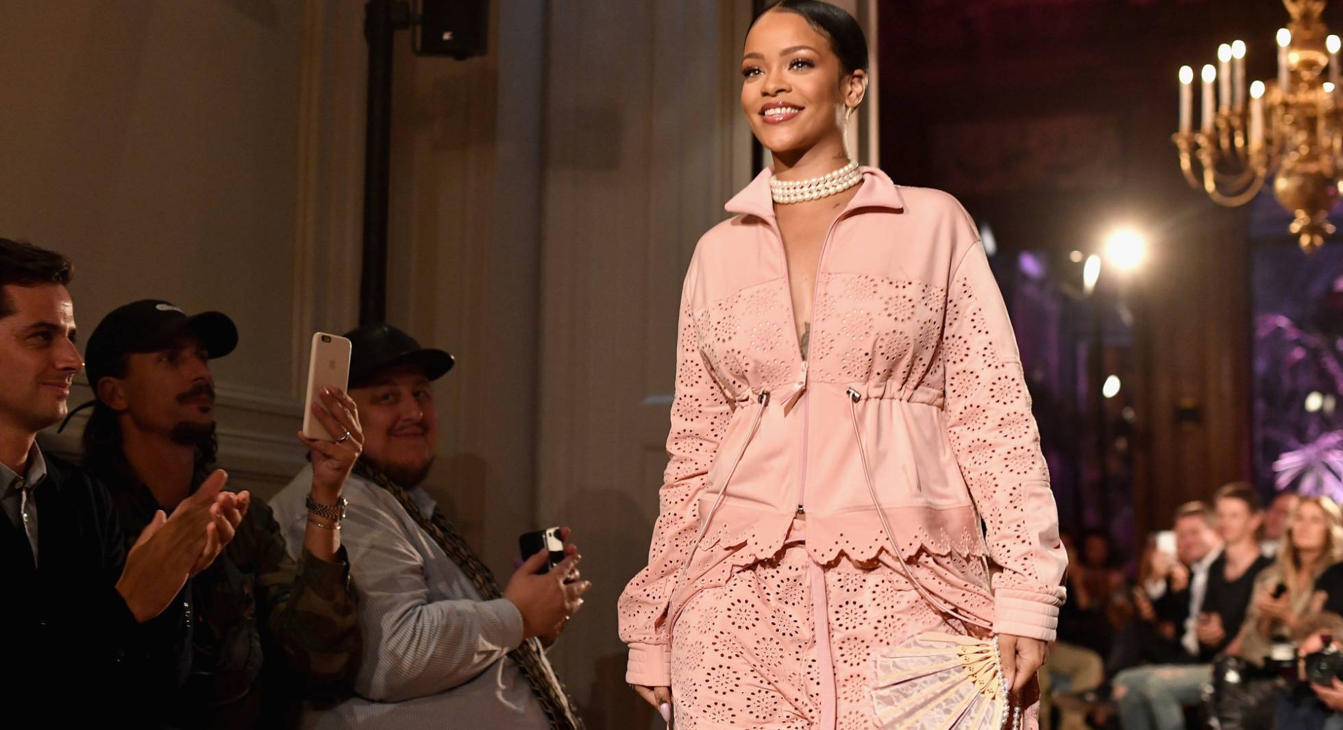 Rihanna, en el desfile de su segunda colección para Puma.