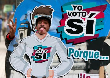 El sí y el no del plebiscito por la paz en imágenes El sí y el no del plebiscito por la paz en imágenes