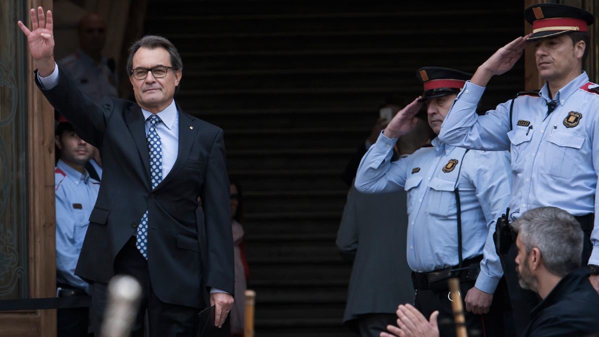 Artur Mas, en el TSJC.