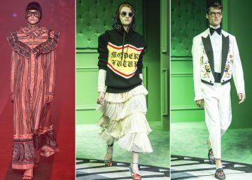 Diseños de la colección primavera-verano 2017 de Gucci. Diseños de la colección primavera-verano 2017 de Gucci.