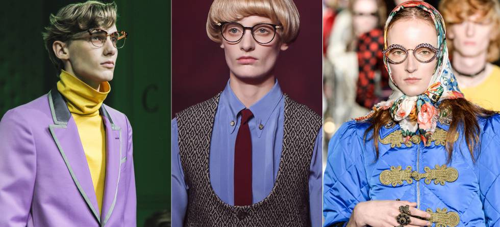 Las propuestas de gafas de Alessandro Michele para Gucci en su nueva colección.