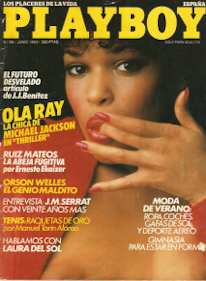 Ola Ray sólo había trabajado para 'Playboy' antes de ser elegida como protagonista de 'Thriller'. Fue portada de la revista erótica en 1980. Ola Ray sólo había trabajado para 'Playboy' antes de ser elegida como protagonista de 'Thriller'. Fue portada de la revista erótica en 1980.