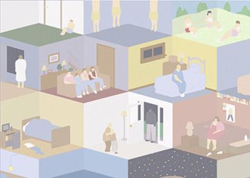 El cómic sobre la soledad estando rodeado de gente
