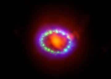 Reconstrucción de la supernova 1987A a partir de observaciones de telescopios en distintas longitudes de onda
