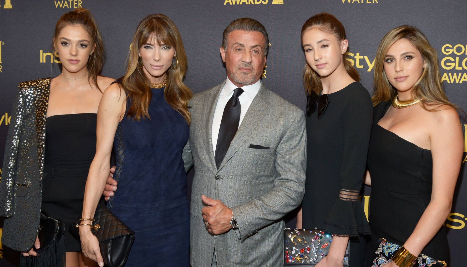 Las hijas de Sylvester Stallone fueron las estrellas de los Globos de