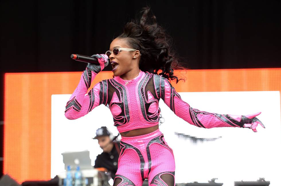 La cantante Azealia Banks durante una actuación en un festival en Londres.